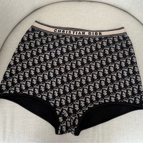 Dior Monogram Black and Tan Swim Shorts - Picture 1 of 3